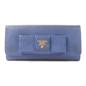 Prada Ghw Long Wallet Calfskin Leather #177299P16B
